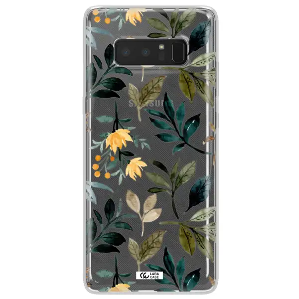 Fall Flowers Samsung Note 8 Clear TPU Case