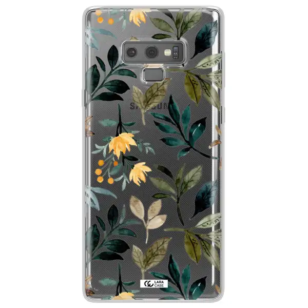 Fall Flowers Samsung Note 9 Clear TPU Case