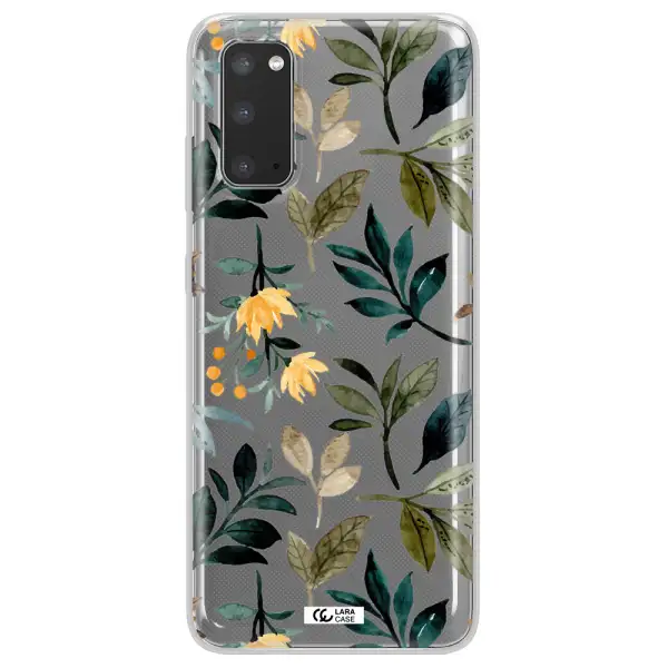 Fall Flowers Samsung S20 Clear TPU Case