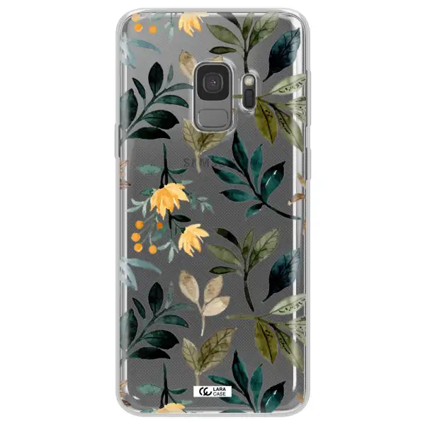 Fall Flowers Samsung S9 Clear TPU Case