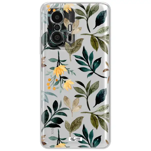 Fall Flowers Xiaomi 11T Pro Clear Tpu Case