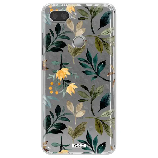 Fall Flowers Xiaomi Mi 8 Lite Clear TPU Case