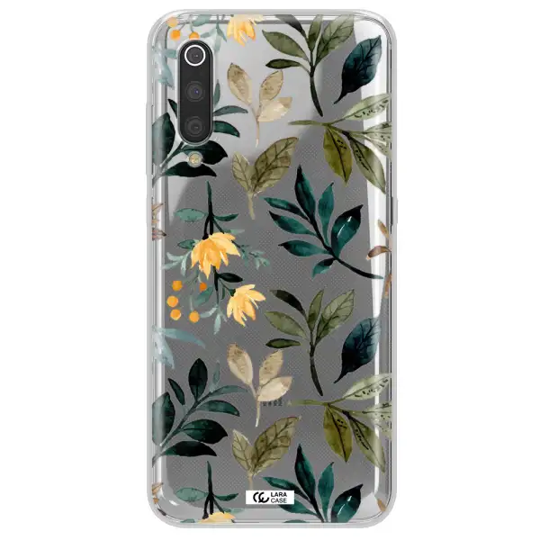 Fall Flowers Xiaomi Mi 9 Clear TPU Case