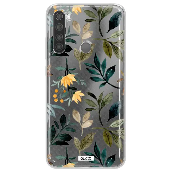 Fall Flowers Xiaomi Note 8 Clear TPU Case