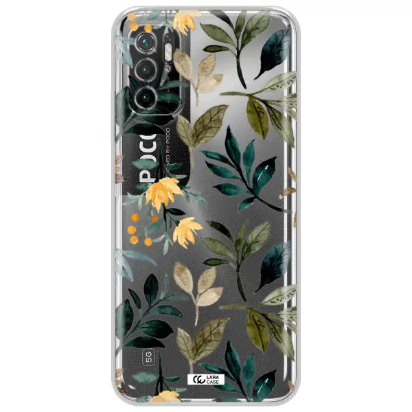 Fall Flowers Xiaomi Poco M4 Pro 5G Clear Tpu Case
