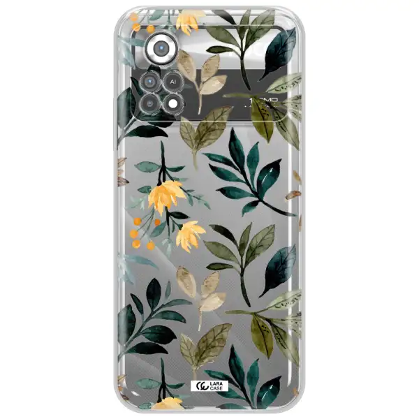 Fall Flowers Xiaomi Poco X4 Pro Clear TPU Case