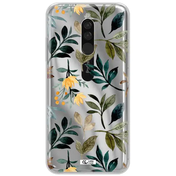 Fall Flowers Xiaomi Redmi 8 Clear Tpu Case
