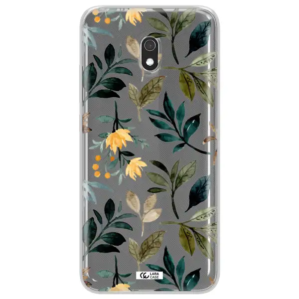 Fall Flowers Xiaomi Redmi 8A Clear TPU Case