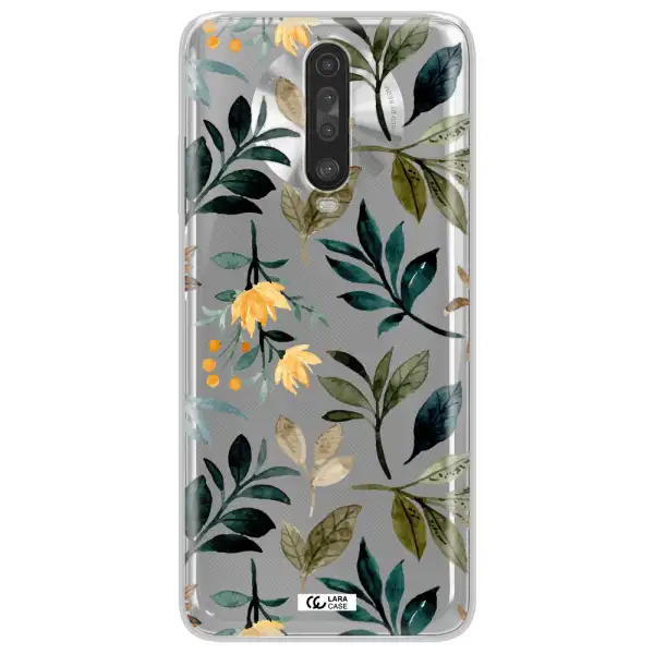 Fall Flowers Xiaomi Redmi K30 Clear TPU Case