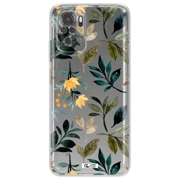 Fall Flowers Xiaomi Redmi Note 10S Clear Tpu Case