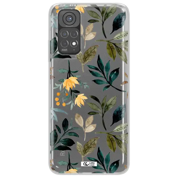 Fall Flowers Xiaomi Redmi Note 11 Clear TPU Case