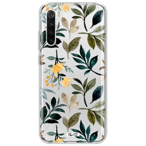 Fall Flowers Xiaomi Redmi Note 8T Clear Tpu Case