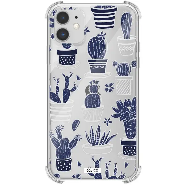 Blue Cactus Apple iPhone 11 Clear PC Case
