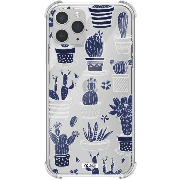 Blue Cactus Apple iPhone 11 pro max Clear PC Case