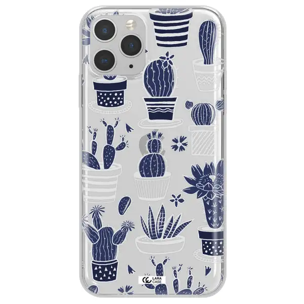 Blue Cactus Apple iPhone 11 pro max Clear TPU Case