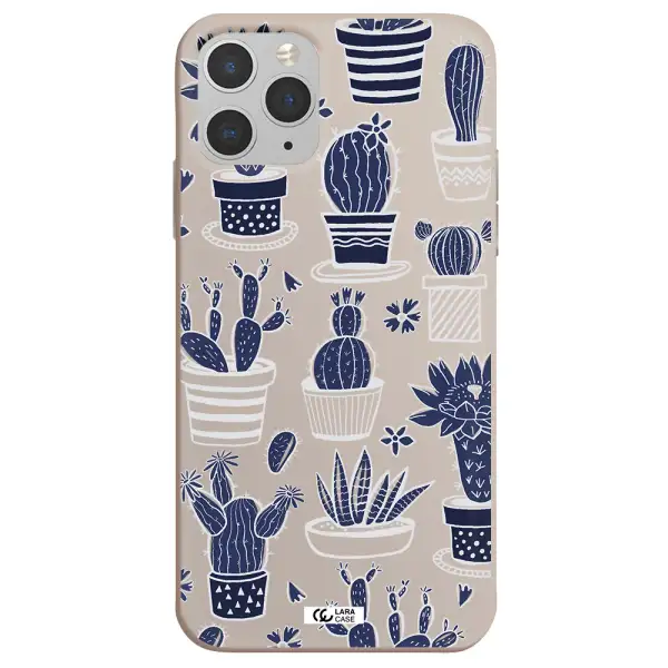 Blue Cactus Apple iPhone 11 pro Silicone Stone Case