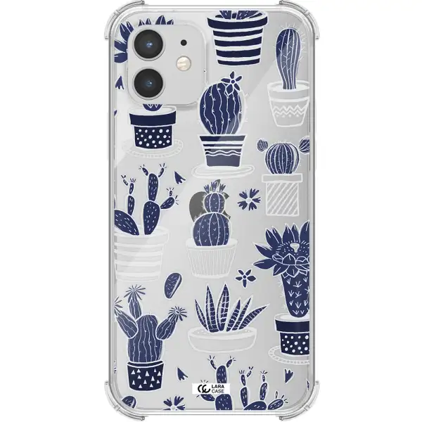 Blue Cactus Apple iPhone 12 mini Clear PC Case