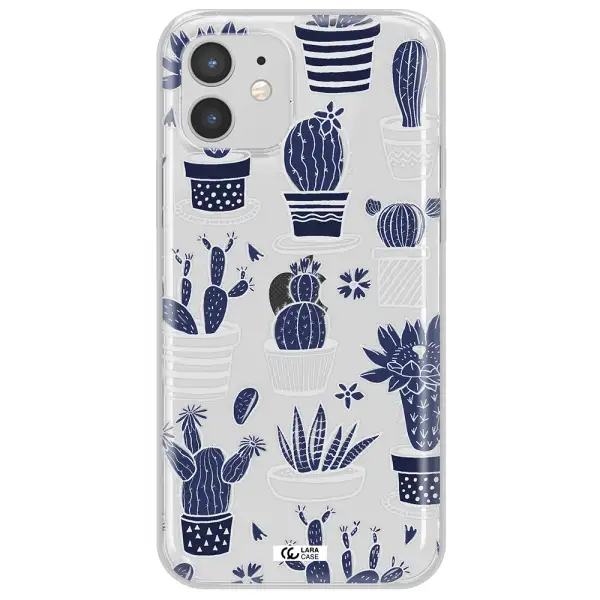 Blue Cactus Apple iPhone 12 mini Clear TPU Case