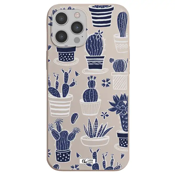 Blue Cactus Apple iPhone 12 pro max Silicone Stone Case