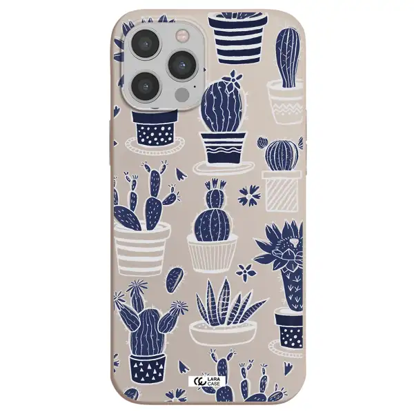 Blue Cactus Apple iPhone 12 pro Silicone Stone Case