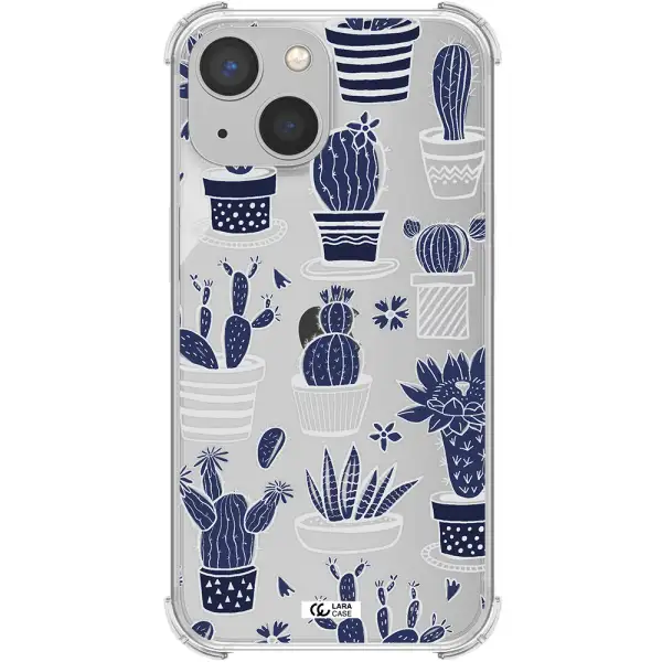 Blue Cactus Apple iPhone 13 Clear PC Case