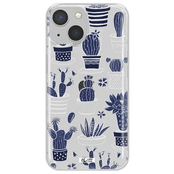 Blue Cactus Apple iPhone 13 Clear TPU Case