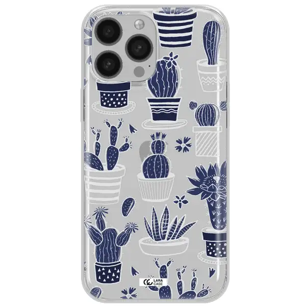 Blue Cactus Apple iPhone 13 Pro Clear TPU Case