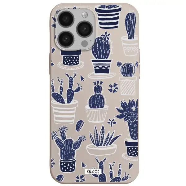 Blue Cactus Apple iPhone 13 Pro Silicone Stone Case