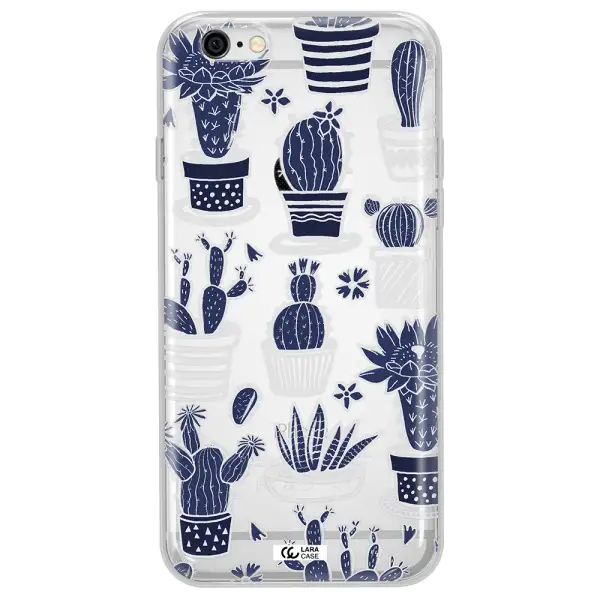 Blue Cactus Apple iPhone 6 plus Clear TPU Case