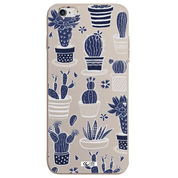 Blue Cactus Apple iPhone 6 s plus Silicone Stone Case