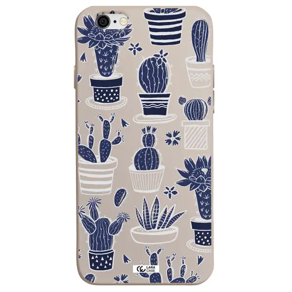 Blue Cactus Apple iPhone 6 Silicone Stone Case