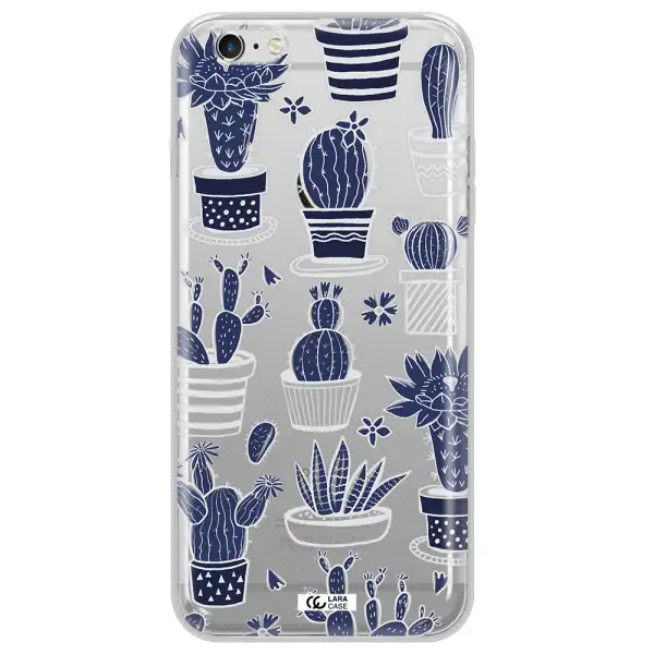 Blue Cactus Apple iPhone 6S Clear TPU Case