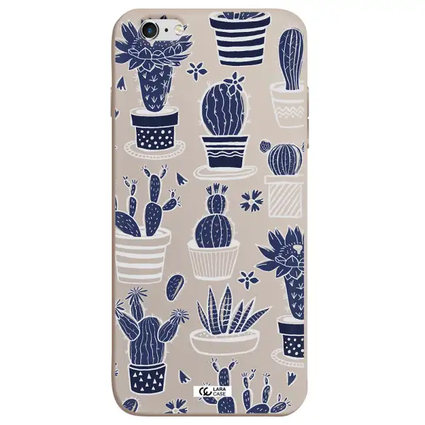 Blue Cactus Apple iPhone 6S Silicone Stone Case