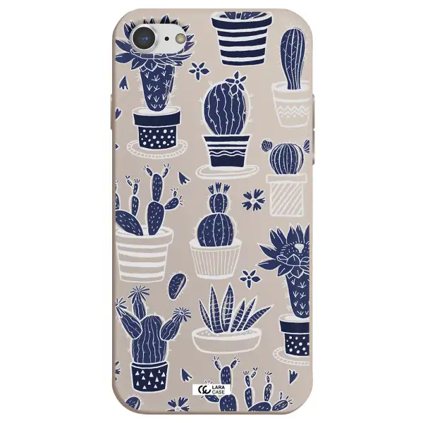 Blue Cactus Apple iPhone 7 Silicone Stone Case