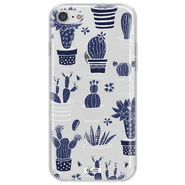 Blue Cactus Apple iPhone 8 Clear TPU Case