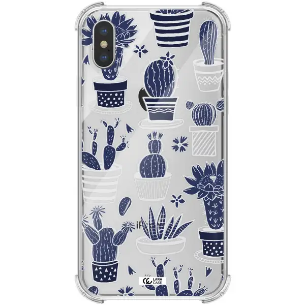 Blue Cactus Apple iPhone XS max Clear PC Case