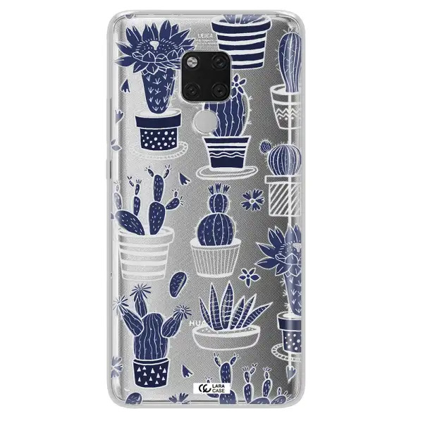 Blue Cactus Huawei Mate 20X Clear TPU Case