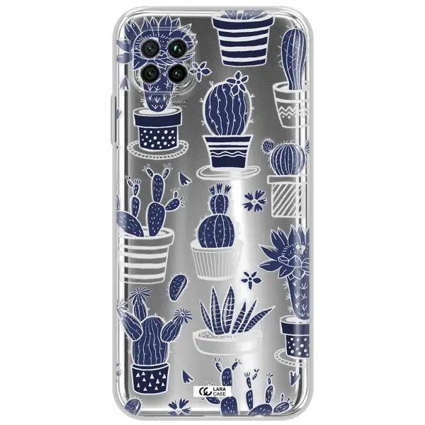 Blue Cactus Huawei Nova 7I Clear Tpu Case