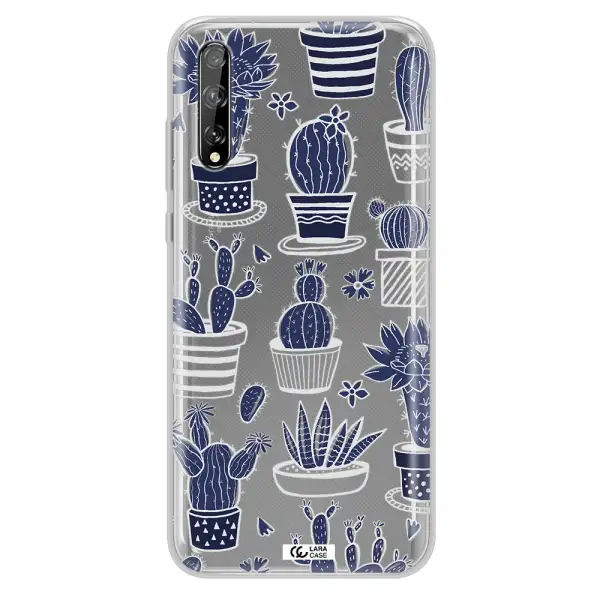 Blue Cactus Huawei P Smart S Clear TPU Case