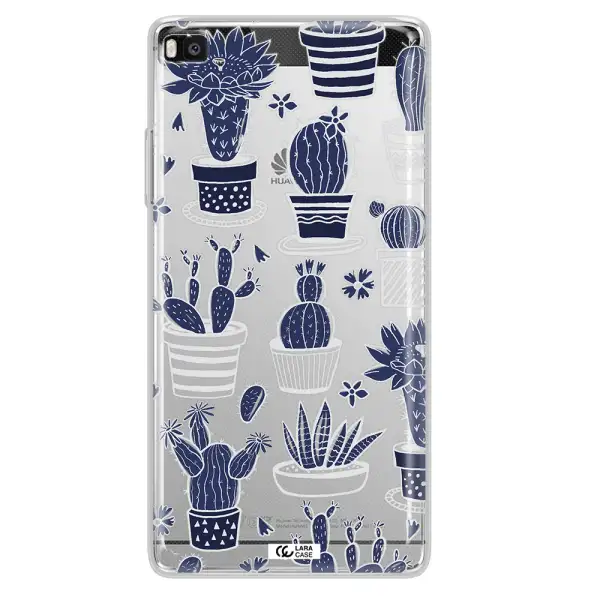 Blue Cactus Huawei P8 Clear TPU Case