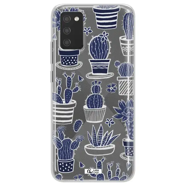 Blue Cactus Samsung A02S Clear TPU Case