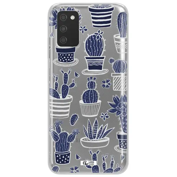Blue Cactus Samsung A03S Clear TPU Case