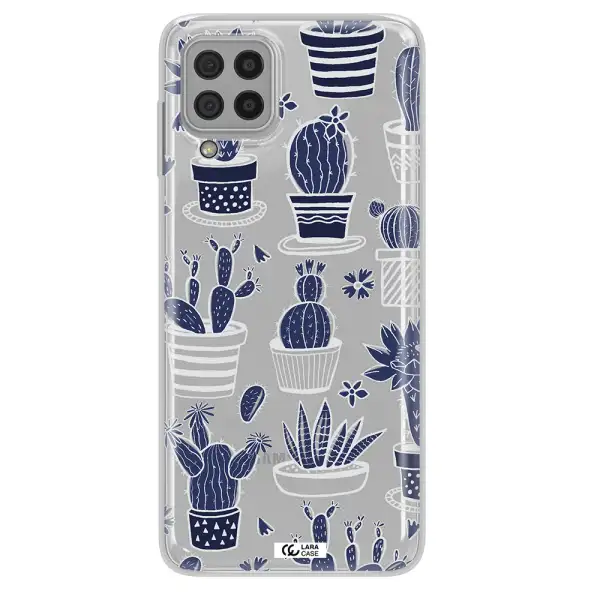Blue Cactus Samsung A22 4g Clear TPU Case