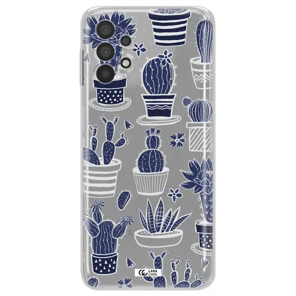 Blue Cactus Samsung A32 Clear TPU Case