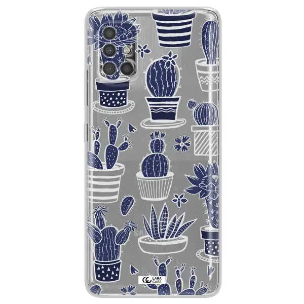 Blue Cactus Samsung A40S Clear Tpu Case