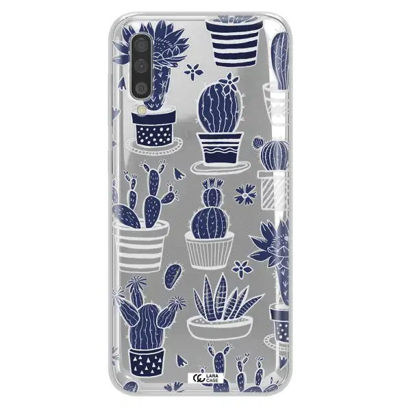 Blue Cactus Samsung A50 Clear TPU Case