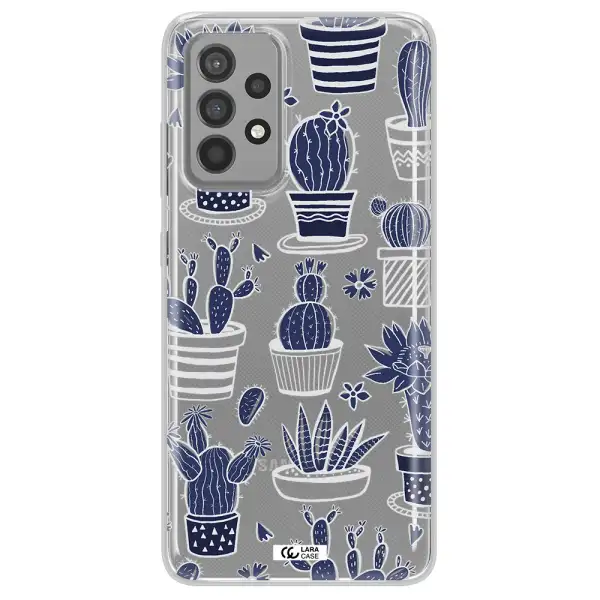 Blue Cactus Samsung A52 Clear TPU Case