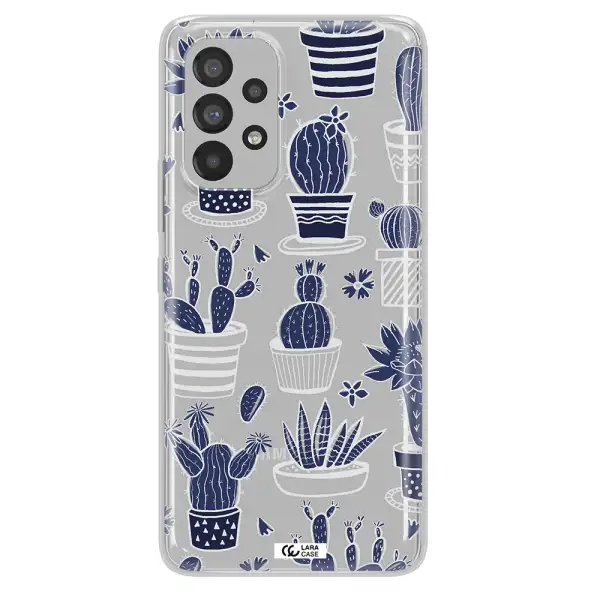 Blue Cactus Samsung A53 Clear TPU Case