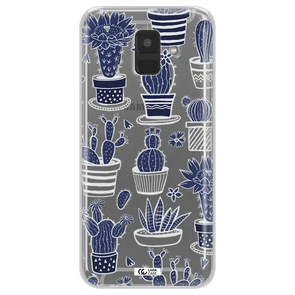 Blue Cactus Samsung A6 Clear TPU Case