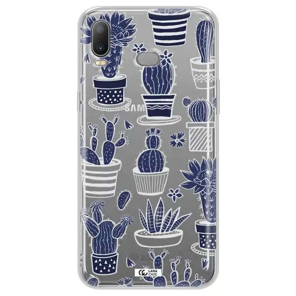 Blue Cactus Samsung A6S Clear TPU Case